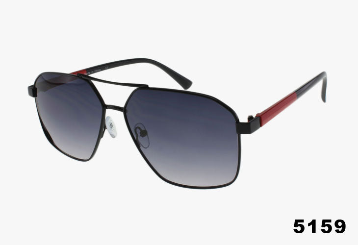 black smoke Wholesale Fashion Metal Square Aviator Sunglasses