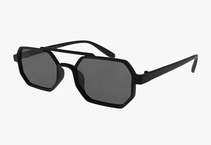 black frame Wholesale Ultra-Lightweight Thin Geometric Sunglasses