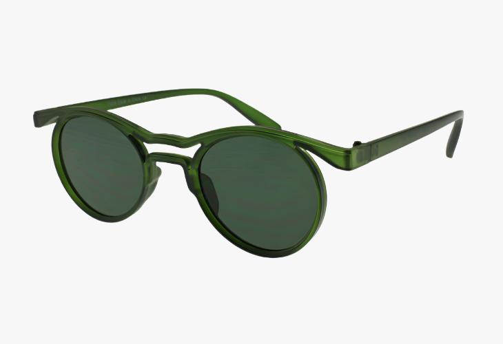 green Wholesale Ultra-Lightweight Thin Round Sunglasses