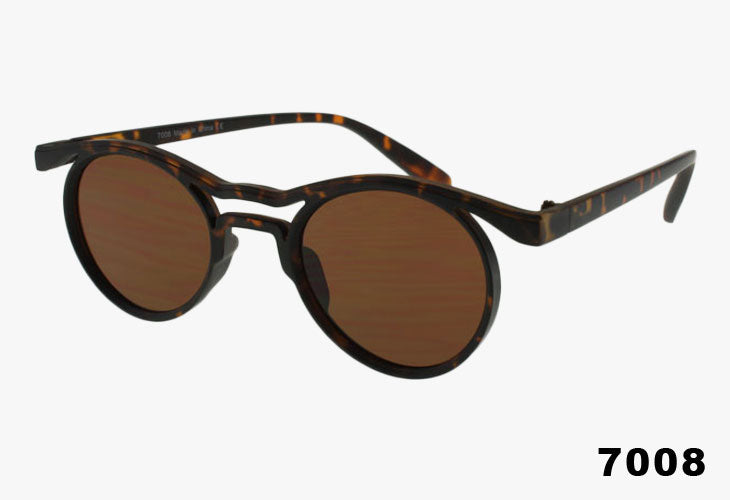 tortoise Wholesale Ultra-Lightweight Thin Round Sunglasses