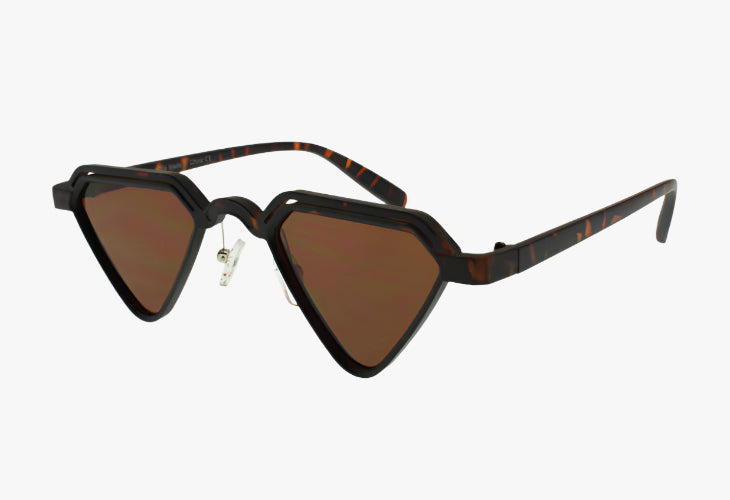 tortoise Wholesale Ultra-Lightweight Thin Triangle Sunglasses