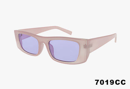 purple Rectangle Slim Retro Fashion Wholesale Sunglasses