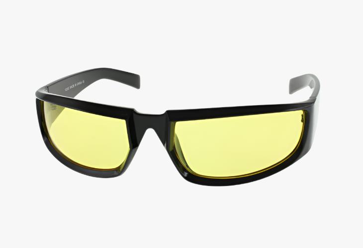 yellow Wholesale Medium Sport Style Wrap Sunglasses