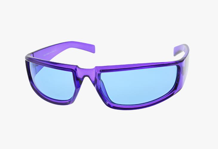 purple Wholesale Medium Sport Style Wrap Sunglasses