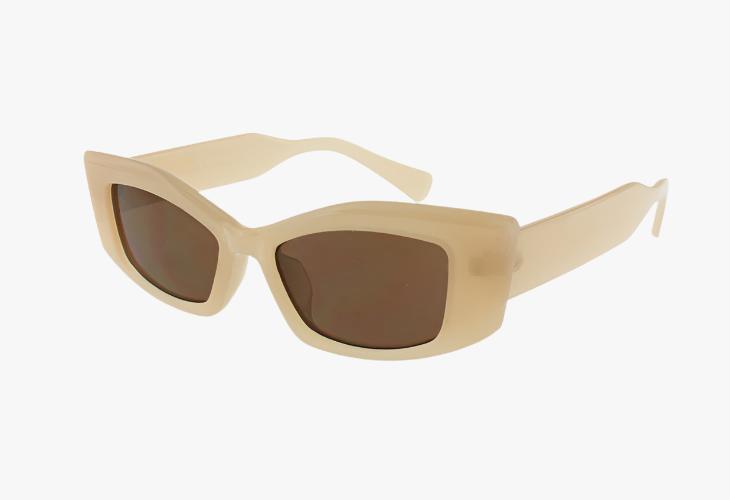 tan Wholesale Fashion Geometric Square Style Sunglasses