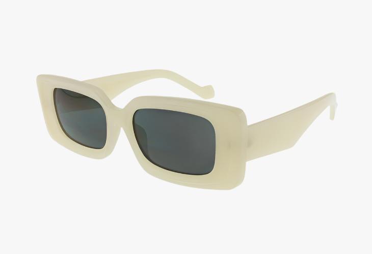 ivory Wholesale Fashion Beveled Square Frame Sunglasses