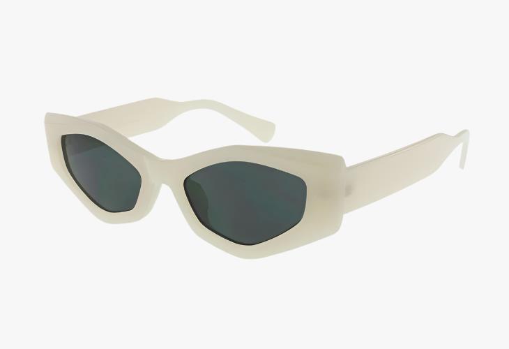 ivory Wholesale Fashion Geometric Cat Eye Style Sunglasses