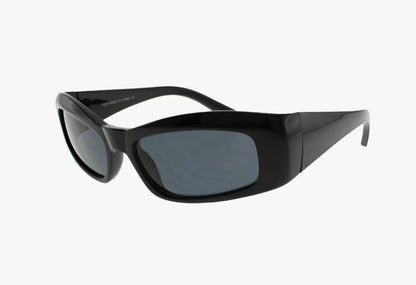 black Wholesale Fashion Medium Slim Square Sunglasses