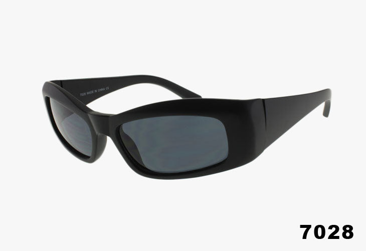 black Wholesale Fashion Medium Slim Square Sunglasses