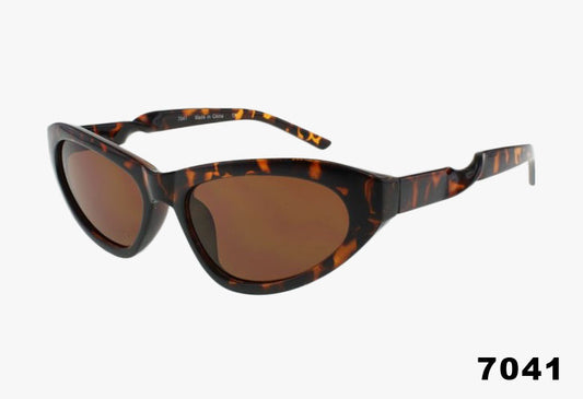 tortoise Wholesale Fashion Slim Cat Eye Sunglasses