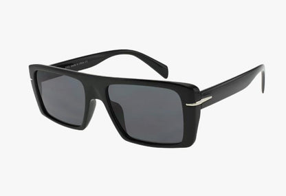 black Classic Rectangular Frame Wholesale Sunglasses