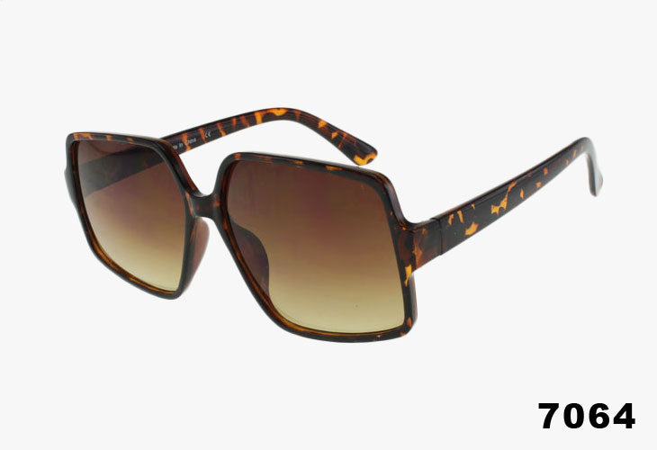 tortoise Wholesale Fashion Square Butterfly Shape Sunglasses