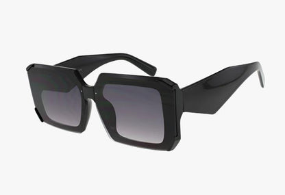 black frame Wholesale Square Fashion Geometric Shaped Sunglasses