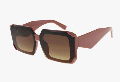 salmon color Wholesale Square Fashion Geometric Shaped Sunglasses