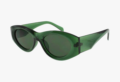 green Wholesale Fashion Rounded Beveled Square Frame Sunglasses