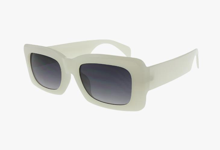 off white Wholesale Medium Rounded Rectangle Sunglasses