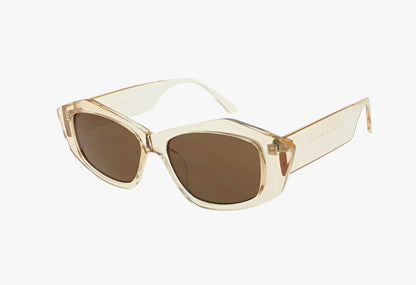 clear tan Wholesale Geometric Butterfly Fashion Sunglasses