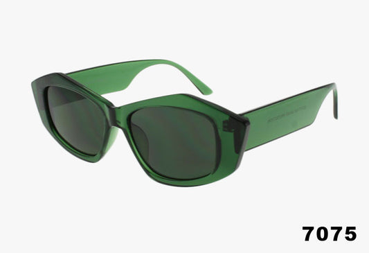 green Wholesale Geometric Butterfly Fashion Sunglasses