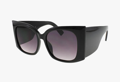 black Wholesale Oversized Square Fashion Butterfly Sunglasses