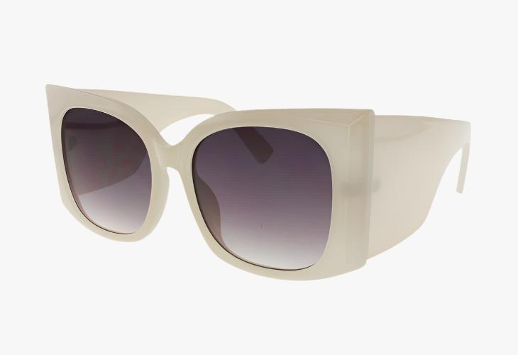 off white Wholesale Oversized Square Fashion Butterfly Sunglasses