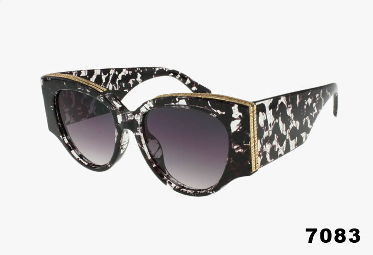 black marble Wholesale Fashion Luxury Style Cat Eye Sunglasses