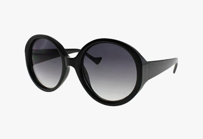 black Wholesale Large Fashion Round Shaped Sunglasses