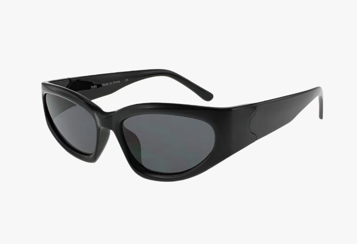 matte black Wholesale Medium Trendy Fashion Sport Sunglasses