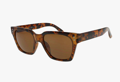 tortoise Wholesale Fashion Flex Temple Square Shaped Sunglasses