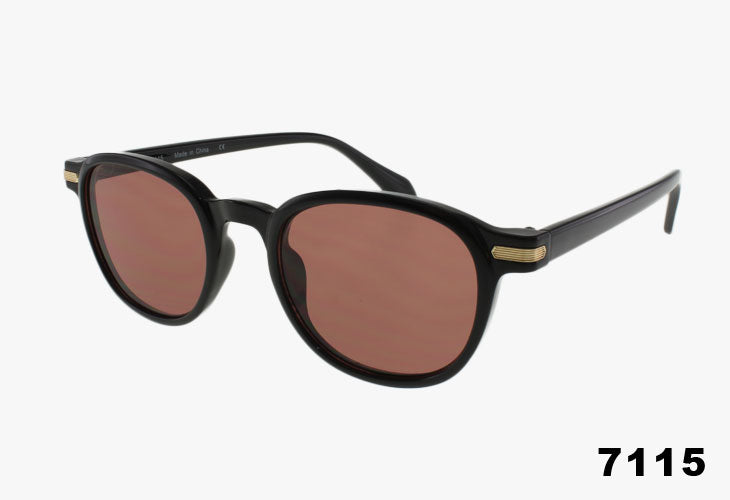 brown Wholesale Medium Round Fashion Sunglasses