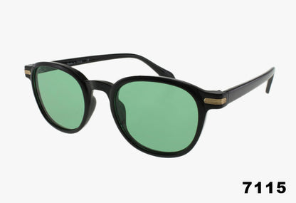 green Wholesale Medium Round Fashion Sunglasses