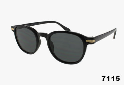 black Wholesale Medium Round Fashion Sunglasses