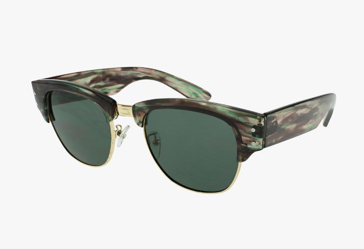 green Classic Fashion Brow Line Soho Wholesale Sunglasses