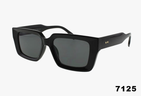 black Wholesale Classic Square Framed Sunglasses