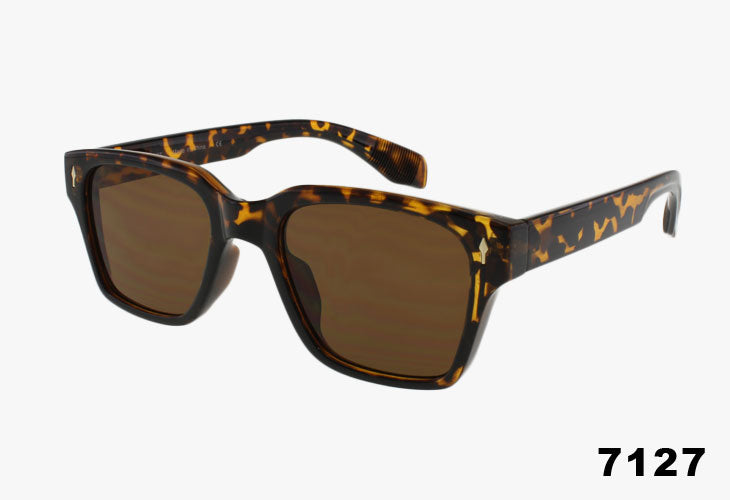 tortoise Wholesale Fashion Square Frame Sunglasses