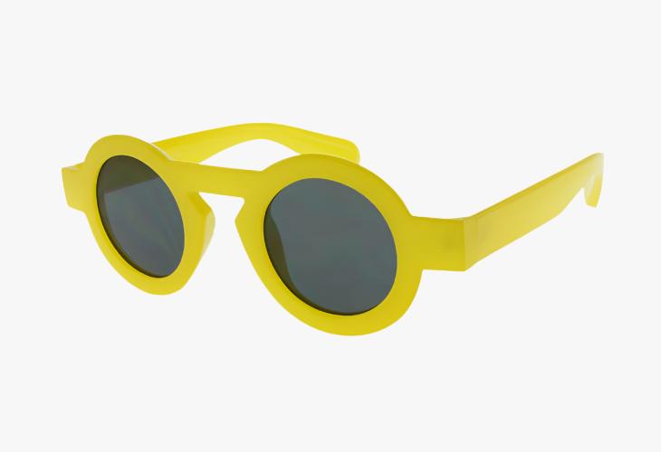 pastel yellow Medium Wholesale Fashion Round Sunglasses