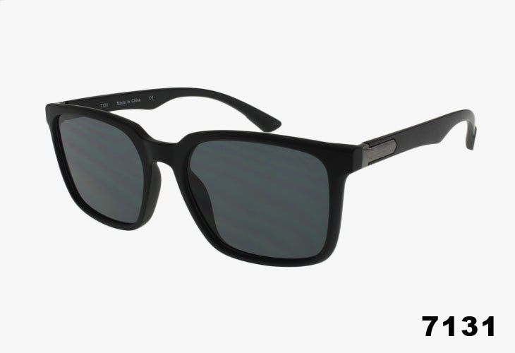 double black Wholesale Fashion Square Frame Sunglasses