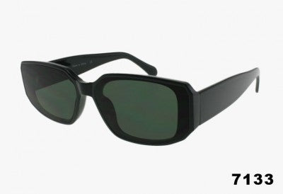 green Wholesale Fashion Square Extended Lens Sunglasses