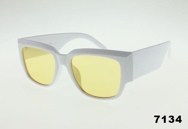 yellow Wholesale Fashion Rounded Square Sunglasses