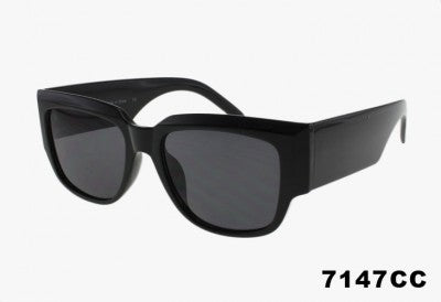 black Wholesale Fashion Rounded Square Sunglasses