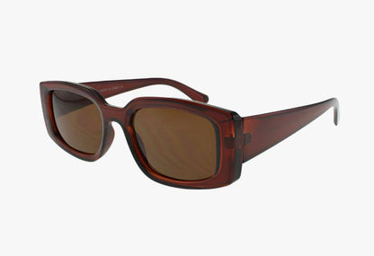 brown Wholesale Fashion Medium Rectangular Color Sunglasses