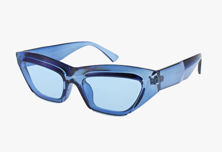 blue Wholesale Fashion Slim Angular Sunglasses