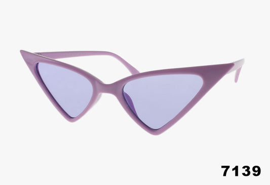 purple Wholesale Fashion Triangle Cat Eye Sunglasses