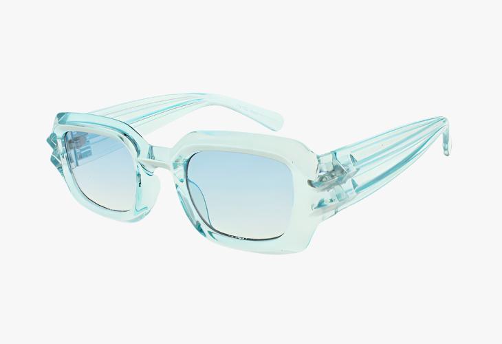 blue Wholesale Fashion Square Crystal Sunglasses