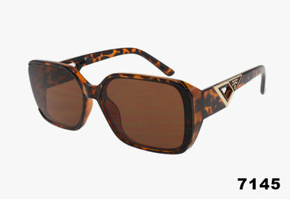 tortoise Wholesale Fashion Square Luxury Sunglasses