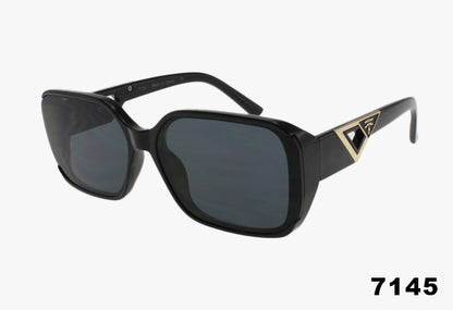 black Wholesale Fashion Square Luxury Sunglasses