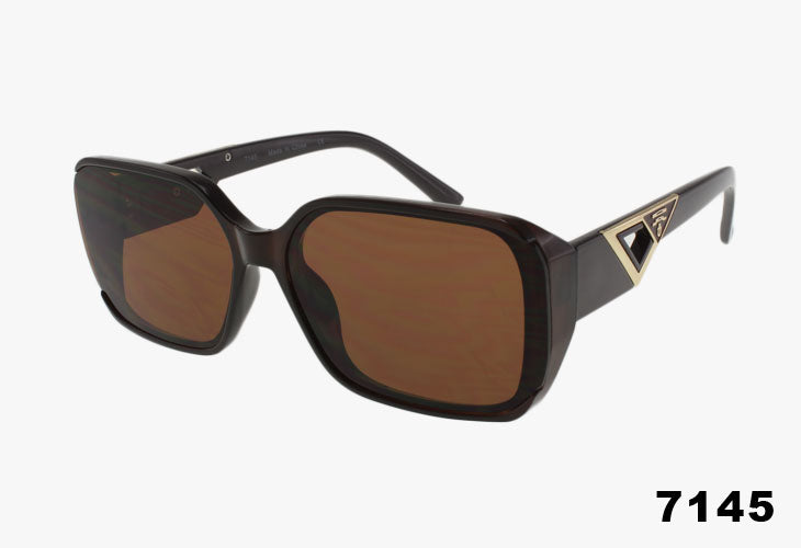 brown Wholesale Fashion Square Luxury Sunglasses