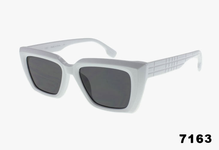 white Fashion Wholesale Medium Square Sunglasses