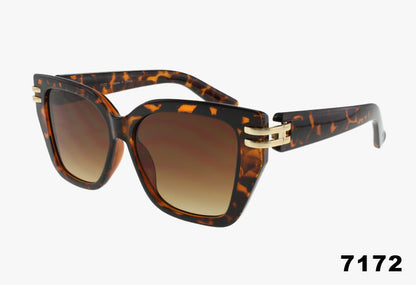 tortoise Wholesale Fashion Square Cat Eye Sunglasses