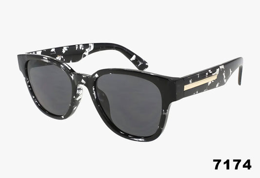 black marble Wholesale Rounded Square Style Sunglasses