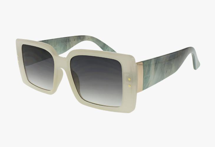 ivory green Large Wholesale Square Fashion Sunglasses